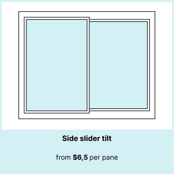Side slider tilt window cost