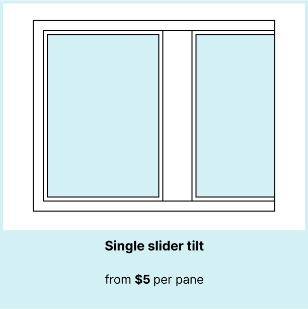 Single slider tilt window cost