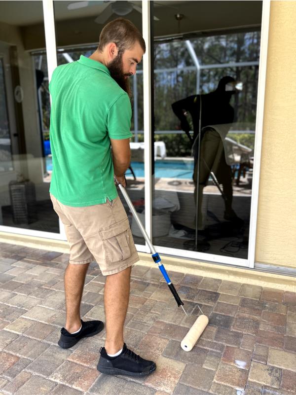 Pressure washing and sealing from Goldmillio cleaning service