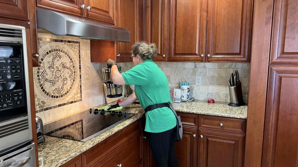 kitchen surface cleaning