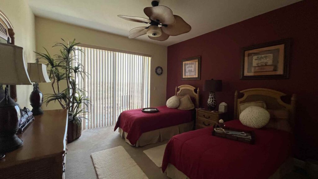 cleaned bedroom