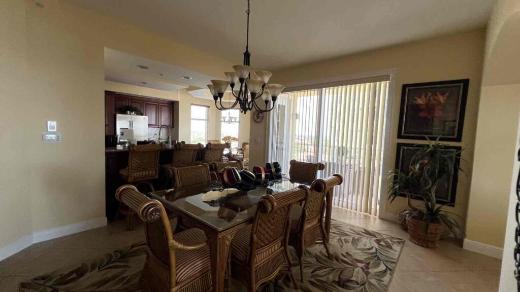 dinning room after cleaning