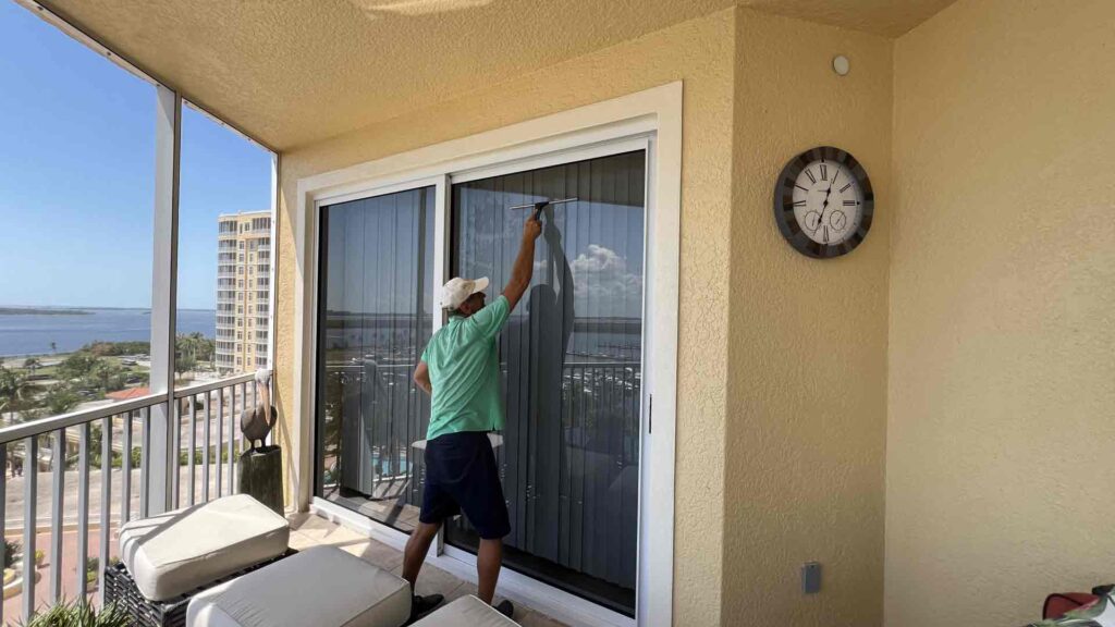 slider window cleaning